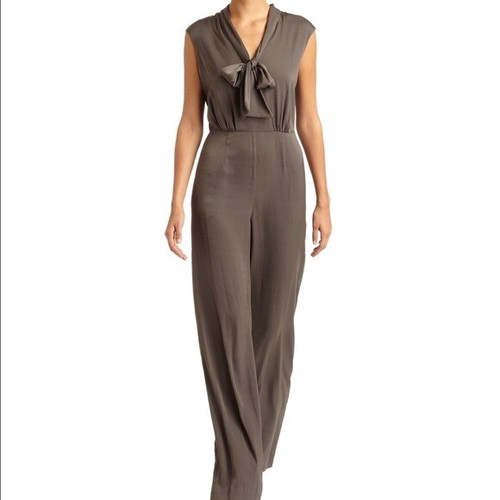 Bcbg acedia tie neck jumpsuit - acedia,